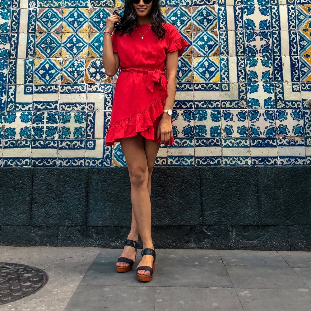Forever 21 ruffle dress (my fave!)
